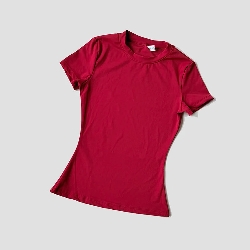 Women Yoga Top Seamless Sport T Shirts Fitness Clothes Short Sleeve Yoga Shirt Gym Top Running Active Wear Quick Pick Grocers